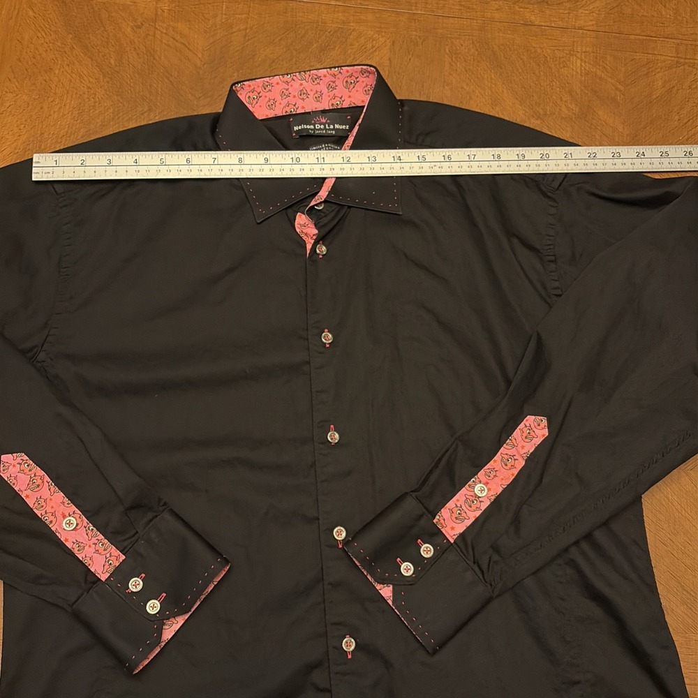 Limited Edition Jared Lang x Nelson De La Nuez Art (1 of 200) Mens Button Up XXL - Picture 13 of 16